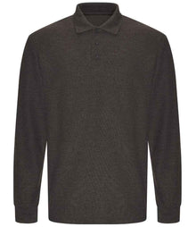 Pro RTX Pro Long Sleeve Piqué Polo Shirt RX102 - Charcoal