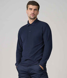Pro RTX Pro Long Sleeve Piqué Polo Shirt RX102 - RX102 Navy Model