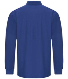 Pro RTX Pro Long Sleeve Piqué Polo Shirt RX102 - RX102 Royal Blue Back