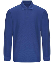 Pro RTX Pro Long Sleeve Piqué Polo Shirt RX102 - Royal Blue