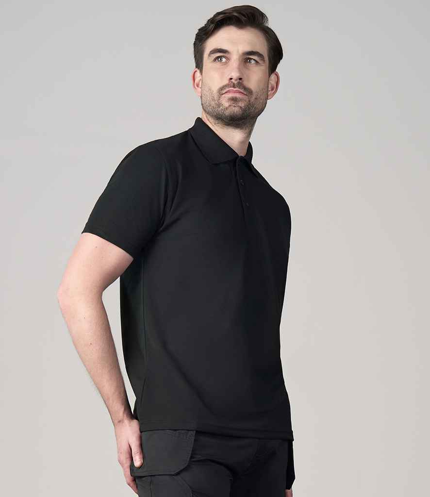 Pro RTX Pro Polyester Polo Shirt RX105 - RX105 Black Model