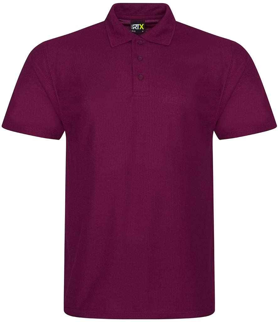 Pro RTX Pro Polyester Polo Shirt RX105 - Burgundy
