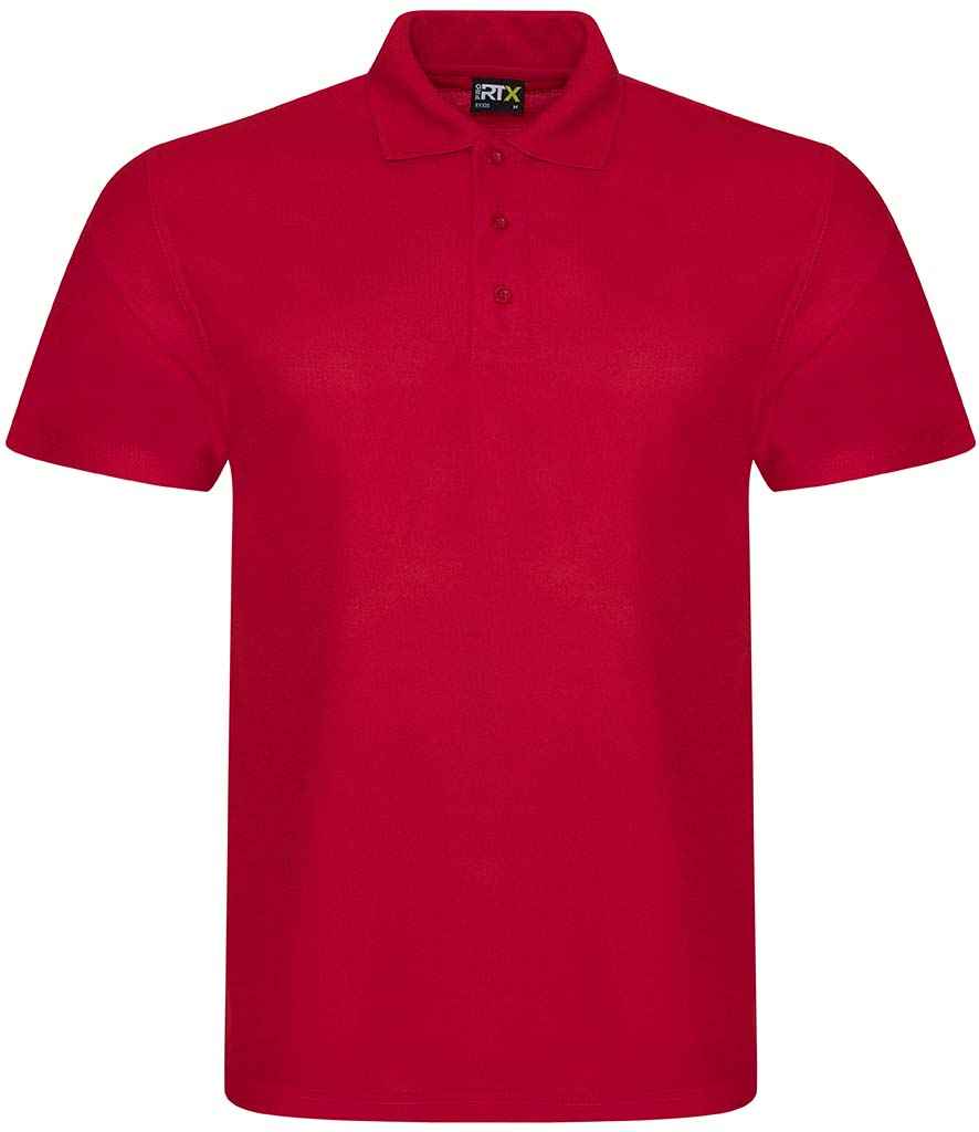 Pro RTX Pro Polyester Polo Shirt RX105 - Red