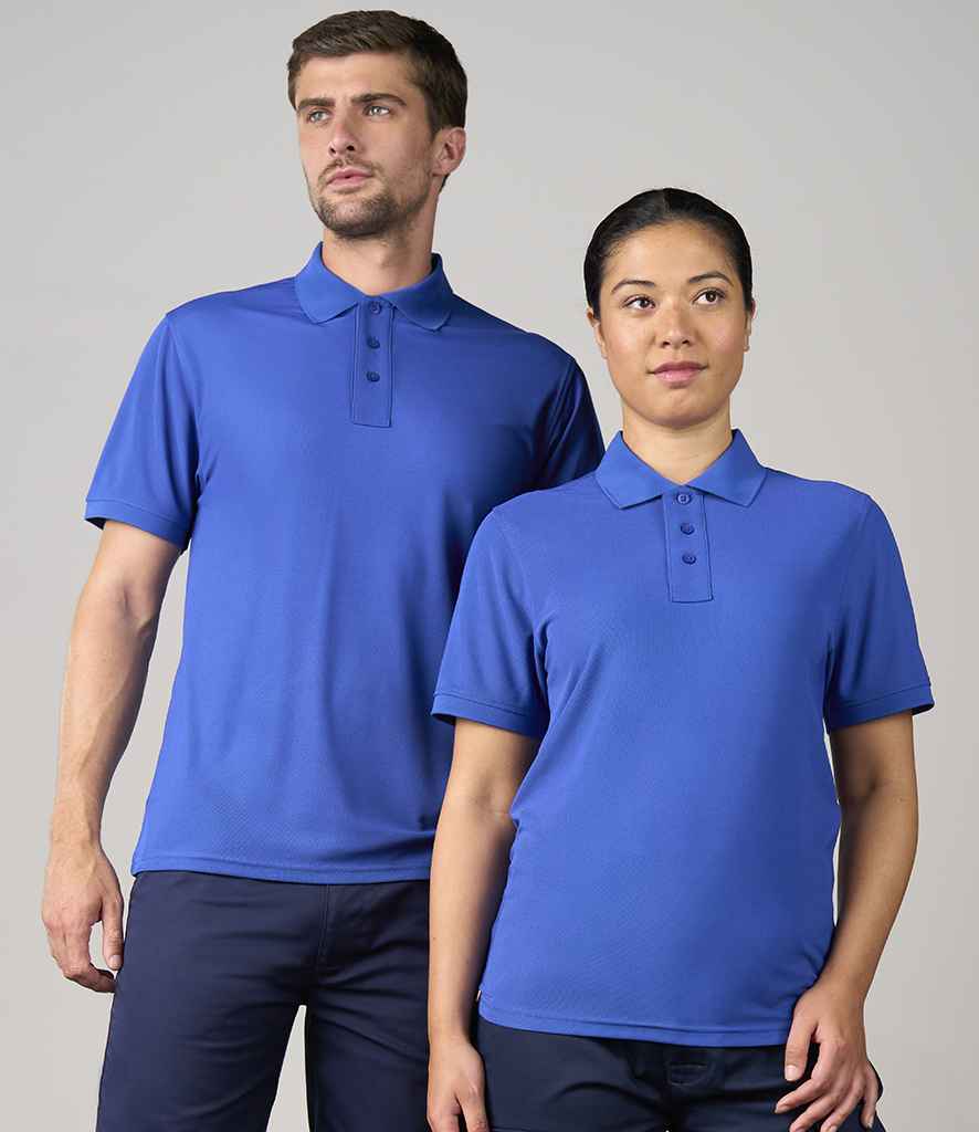 Pro RTX Pro Wicking Piqué Polo Shirt RX109 - RX109 Royal Blue Model