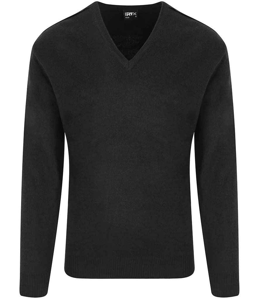 Pro RTX Pro Acrylic V Neck Sweater RX200 - Black