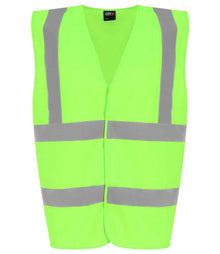 Pro RTX High Visibility Kids Waistcoat RX700B - Lime Green