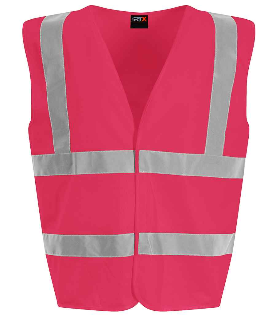 Pro RTX High Visibility Kids Waistcoat RX700B - Pink