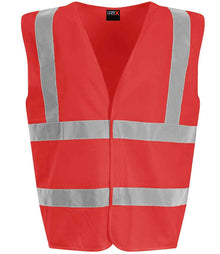 Pro RTX High Visibility Kids Waistcoat RX700B - Red