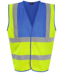 Pro RTX High Visibility Waistcoat RX700 - Yellow/Royal Blue