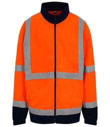 Pro RTX High Visibility Fleece Jacket RX750 - Orange/Navy