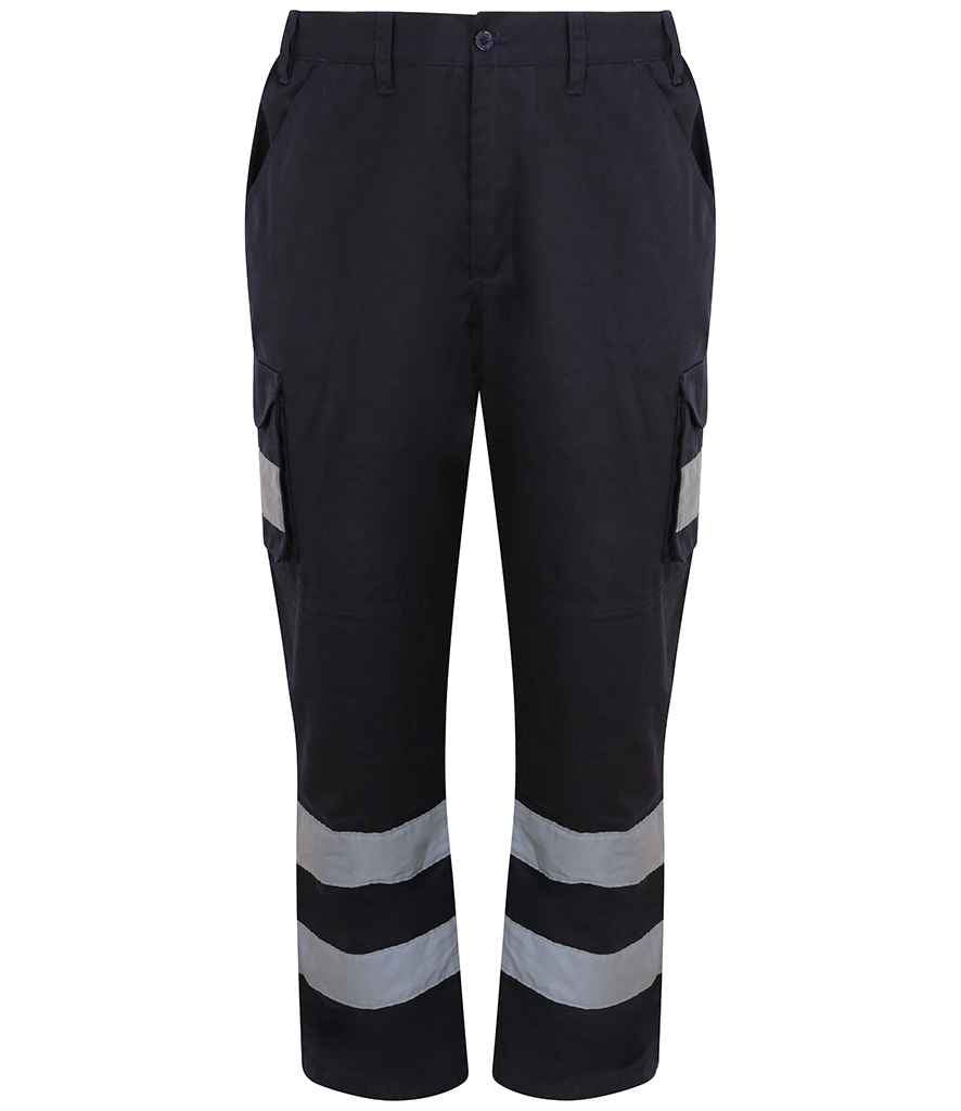 Pro RTX High Visibility Cargo Trousers RX760 - Navy