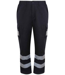 Pro RTX High Visibility Cargo Trousers RX760 - Navy