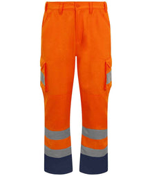 Pro RTX High Visibility Cargo Trousers RX760 - Orange