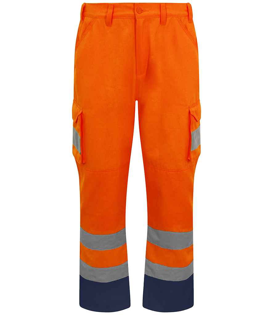 Pro RTX High Visibility Cargo Trousers RX760 - Orange