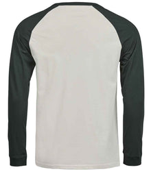 Tee Jays Unlabeled Baseball T-Shirt T1170 - T1170 Cement/Dark Green Back