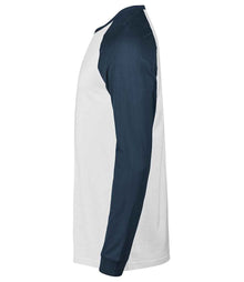 Tee Jays Unlabeled Baseball T-Shirt T1170 - T1170 White/Ink Side