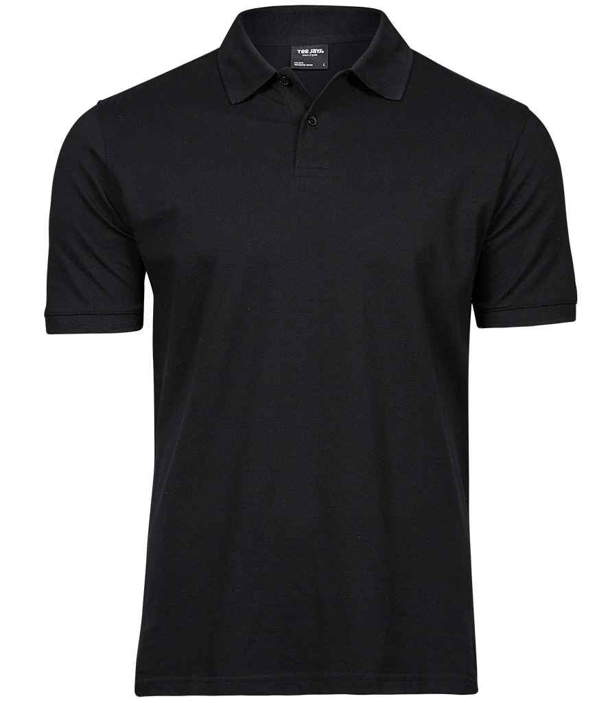 Tee Jays Heavy Cotton Piqué Polo Shirt T1400 - Black