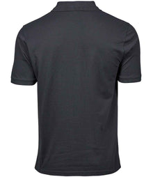 Tee Jays Heavy Cotton Piqué Polo Shirt T1400 - T1400 Dark Grey Back