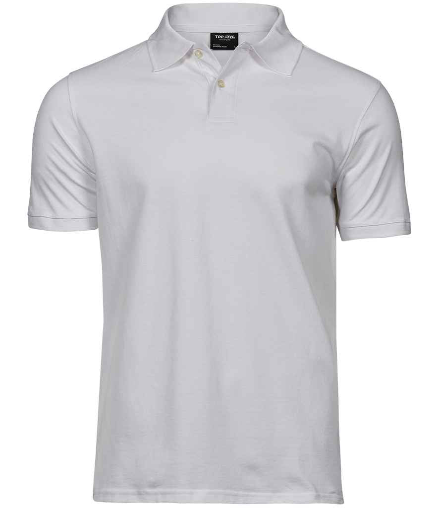 Tee Jays Heavy Cotton Piqué Polo Shirt T1400 - White