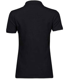 Tee Jays Ladies Heavy Cotton Piqué Polo Shirt T1401 - T1401 Black Back