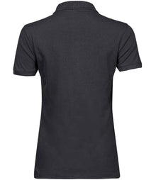 Tee Jays Ladies Heavy Cotton Piqué Polo Shirt T1401 - T1401 Dark Grey Back