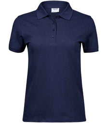 Tee Jays Ladies Heavy Cotton Piqué Polo Shirt T1401 - Navy