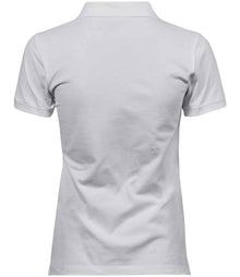 Tee Jays Ladies Heavy Cotton Piqué Polo Shirt T1401 - T1401 White Back