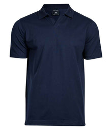 Tee Jays Luxury Stretch V Neck Polo Shirt T1404 - Navy