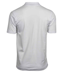 Tee Jays Luxury Stretch V Neck Polo Shirt T1404 - T1404 White Back