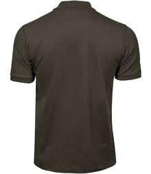 Tee Jays Luxury Stretch Piqué Polo Shirt T1405 - T1405 Dark Olive Back