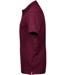 Tee Jays Luxury Stretch Piqué Polo Shirt T1405 - T1405 Wine Side