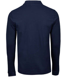 Tee Jays Luxury Stretch Long Sleeve Polo Shirt T1406 - T1406 Navy Back