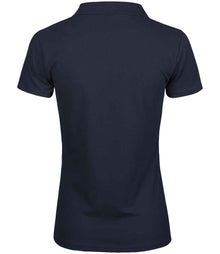 Tee Jays Ladies Luxury Stretch V Neck Polo Shirt T1409 - T1409 Navy Back
