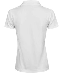 Tee Jays Ladies Luxury Stretch V Neck Polo Shirt T1409 - T1409 White Back