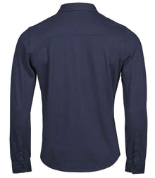 Tee Jays Luxury Organic Stretch Long Sleeve Shirt T1416 - T1416 Navy Back