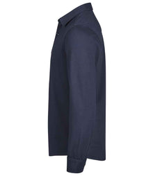 Tee Jays Luxury Organic Stretch Long Sleeve Shirt T1416 - T1416 Navy Side
