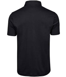 Tee Jays Pima Cotton Interlock Polo Shirt T1440 - T1440 Black Back
