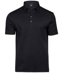 Tee Jays Pima Cotton Interlock Polo Shirt T1440 - Black