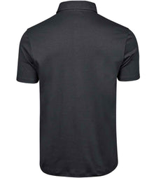 Tee Jays Pima Cotton Interlock Polo Shirt T1440 - T1440 Dark Grey Back