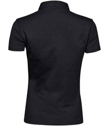 Tee Jays Ladies Pima Cotton Interlock Polo Shirt T1441 - T1441 Black Back