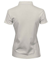 Tee Jays Ladies Pima Cotton Interlock Polo Shirt T1441 - T1441 Cement Back