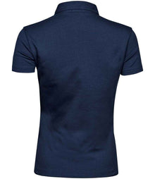 Tee Jays Ladies Pima Cotton Interlock Polo Shirt T1441 - T1441 Navy Back