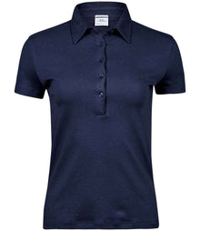 Tee Jays Ladies Pima Cotton Interlock Polo Shirt T1441 - Navy
