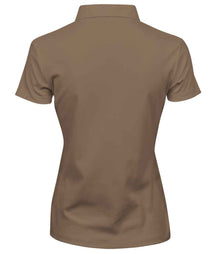 Tee Jays Ladies Pima Cotton Interlock Polo Shirt T1441 - T1441 Wood Back