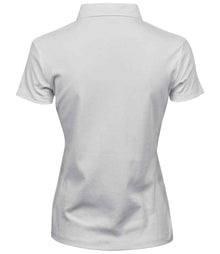 Tee Jays Ladies Pima Cotton Interlock Polo Shirt T1441 - T1441 White Back