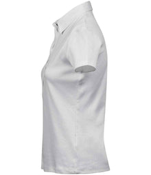 Tee Jays Ladies Pima Cotton Interlock Polo Shirt T1441 - T1441 White Side
