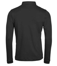 Tee Jays Pima Cotton Long Sleeve Polo Shirt T1442 - T1442 Black Back