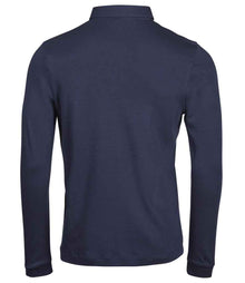 Tee Jays Pima Cotton Long Sleeve Polo Shirt T1442 - T1442 Navy Back