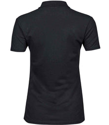 Tee Jays Ladies Luxury Stretch Polo Shirt T145 - T145 Black Back