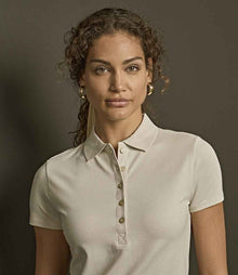 Tee Jays Ladies Luxury Stretch Polo Shirt T145 - T145 Cement Model
